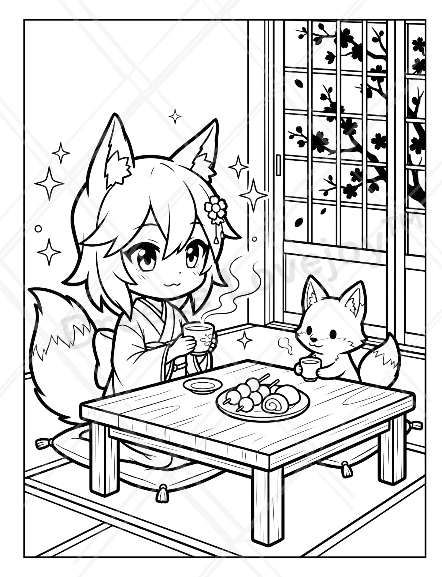 Cozy Coloring Book - Yuki the Fox: Magical Forest Friends