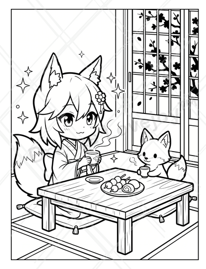 Cozy Coloring Book - Yuki the Fox: Magical Forest Friends