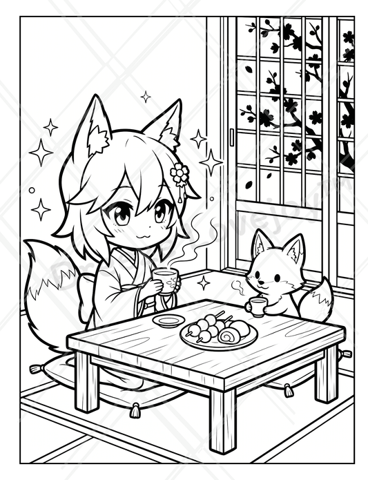Cozy Coloring Book - Yuki the Fox: Magical Forest Friends