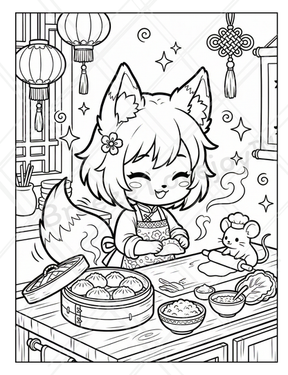 Cozy Coloring Book - Yuki the Fox: Magical Forest Friends